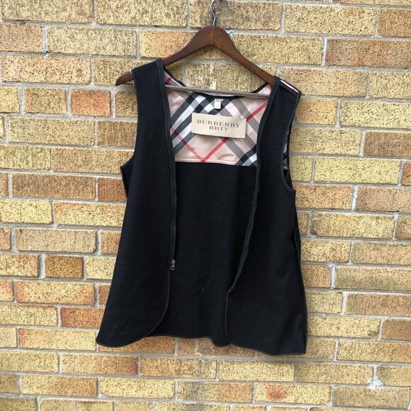 RARE Burberry Novacheck Jacket 3 in 1 - Jacket, Vest, Bomber Size 8 Black - Picture 14 of 16